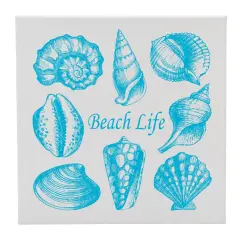 Canvas 12X12 Sea Shells Beach Life