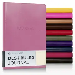 Gallery Leather Journal - Crafted in Maine, USA - Elegant Leather Writing Notebook with 192 Lined Pages - A Timeless Space for Your Thoughts - 8x5.5, Desk Lined Camden Orchid