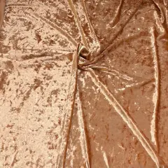 1 Yard Crushed Velvet Velour Stretchy Fabric Soft Plush Stretch 58"-60" Inch Width Terra Cotta