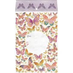 Pack/6: Butterflies Theme Mailing Envelope - 6 x 1/2 x 9-1/2"