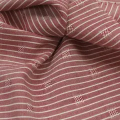 1 Yard Mauve Rayon Dobby Stripe Fabric For Blouses And Dresses Soft Lightweight 57/58" Wide