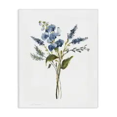 Stupell Industries Elegant Blue Geranium Sprig Canvas By Carol Robinson