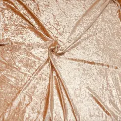 1 Yard Crushed Velvet Velour Stretchy Fabric Soft Plush Stretch 58"-60" Inch Width Coffee