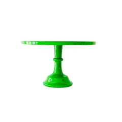 KELLY GREEN PEDESTAL CAKE STAND