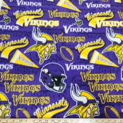 Licensed NFL Minnesota Vikings Retro Fleece 70122 Fabric by the Yard