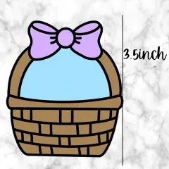Easter Basket with Bow #1Cutter and Embosser