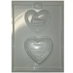 Heart With Swan Box Chocolate Mold