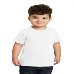 Port & Company&reg; Toddler Short Sleeve Crewneck Fan Favorite Tee White