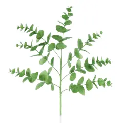 24" Glitter Eucalyptus Spray: Lime Green