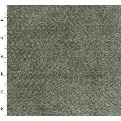 Smoke Gray/Taupe Chevron Chenille Woven Decor Fabric By the Yard