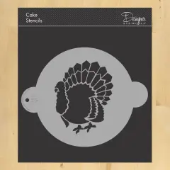 Thanksgiving Turkey Cake Stencil | C346 by Designer Stencils | Cake Decorating Tools |