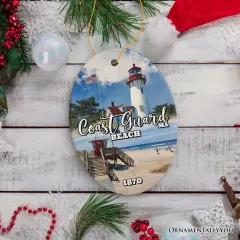 Coast Guard Heritage Christmas Ornament, Massachusetts Souvenir and Gift