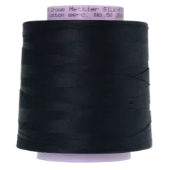 Black (9150-4000) | Silk-Finish Cotton 50wt (1829M / 2000Y) | Mettler Thread