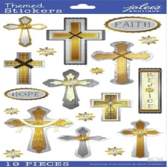 Jolee's Boutique Faith Hope And Rejoice Dimensional Stickers