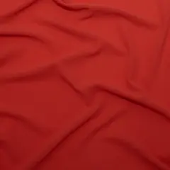 1 Yard Scarlet Ibis Stretch Silk Georgette Vibrant Fabric for Elegant Apparel 50 inch Width