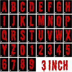 36 Pcs Halloween Letter Stencils(Style 4, 3 Inch)