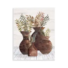 Stupell Industries Rustic Pottery Plants Wall Plaque Art Design by Cindy Jacobs
