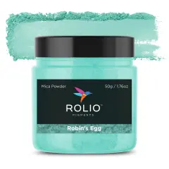 Rolio - 1 Jar Mica Powder (Robin's Egg) - 50g / 1.8 oz