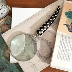 Magnifying Glass With Black Resin Handle