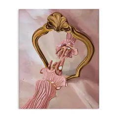 Stupell Industries Chic Hand Mirror Reflection Canvas Wall Art Design by Svetlana Aleynikova