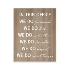 Stupell Industries In This Office Motivational Wall Plaque Art Design by Daphne Polselli