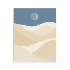 Stupell Industries Crescent Moon over Dunes Wall Plaque Art Design by Daphne Polselli