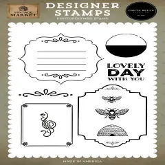 Carta Bella Vintage Market Stamp Set-Vintage Frames