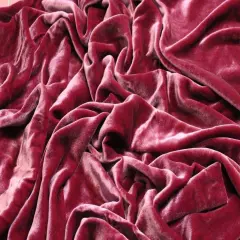 1 Yard Silk Rayon Velvet Fabric 45 Inches Width Pink Chartreuse