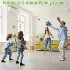 Toss and Catch Ball Game Outdoor Games for Kids Toys Baseball Games Beach Toys Baseball Training Paddle Ball Yard Pool Games Outside Toys for 3 4 5 6 7 8 Year Old Easter Basket Stuffers