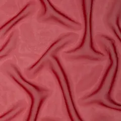 1 Yard Milly Red Silk Chiffon 52" Wide Perfect for Dresses & Apparel