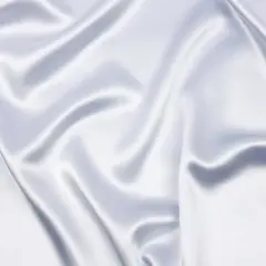 1 Yard Pastel Blue Silk and Polyester Crepe Back Satin Dressmaking Fabric 56 inch Width