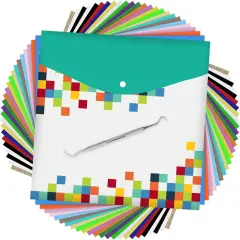 24 Pack 12"x12" Iron on Vinyl Sheets for T-Shirt, 21 Assorted Colors - 1 Teflon Sheet