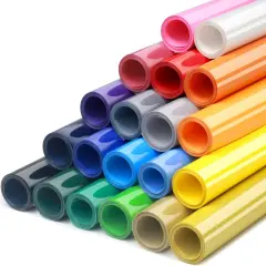 HTV Heat Transfer Vinyl Bundle - 20 Pack 12'' x 100 FT Heat Transfer Vinyl Rolls Bulk