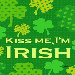 Irish Kiss Flag St Patricks Banner Decorative