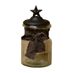 Glass Jar With Star Lid