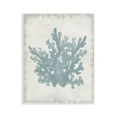 Stupell Industries Blue Coral Silhouette Wall Plaque Art Design by Conrad Knutsen