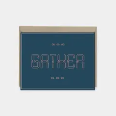 "Gather" Maroque Invitation Card