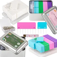 Pack of 2 Knit Blocking Pins, 40 Crochet Knitting Combs & 200 T-Pins