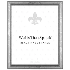 11x15 Picture Frame, Stratton 0.75 Inch Wood Moulding, Wall Display Frame for Art, Posters, or Photos by wallsthatspeak Silver