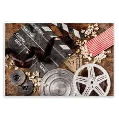 Stupell Industries Movie Theater Still Life Wall Plaque By Kim Allen