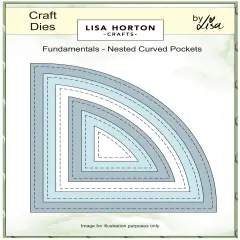 Lisa Horton Crafts Fundamentals Nested Dies-Curved Pocket