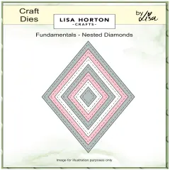 Lisa Horton Crafts Fundamentals Nested Dies-Diamonds