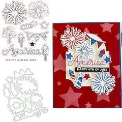 Happy 4th of July Stamps and Dies Set