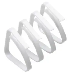 Chef Craft 4pc Plastic Tablecloth Clamps Set, Picnic Table Cloth Cover Clips