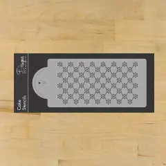 Princess Lace Cake Stencil #3 | C417 by Designer Stencils | Cake Decorating Tools |