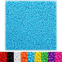 4000+pcs 3mm Glass Seed Beads, Seed Beads for Jewelry Making