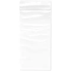 Plymor 2.5" x 5", 2 Mil Zipper Reclosable Plastic Bags