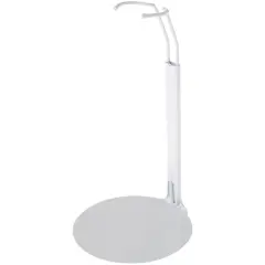 Plymor DSP-5125W White Adjustable Doll Stand, fits 10, 11, and 12 inch Slim Waist Dolls, Waist is 1.125" - 1.5" wide, 3.25" - 4" around