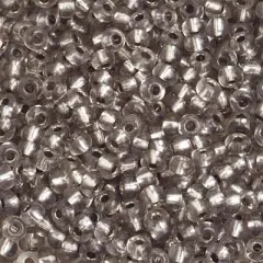 John Bead 6/0 Silver Lined Solgel Czech Glass Seed Beads, 500g Light Grey