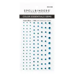 Spellbinders Color Essentials Gems 108/Pkg-Capri Blue